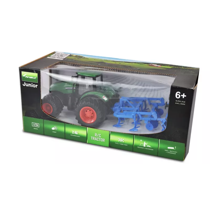 Trattore Amewi 22640 motore elettrico 1:24 per bambini da 6 anni