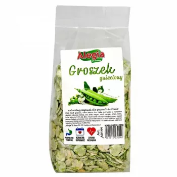 Piselli spezzati integratore alimentare per roditori e conigli Alegia 300 g – snack solido gusto verdure, senza glutine, soia e zucchero