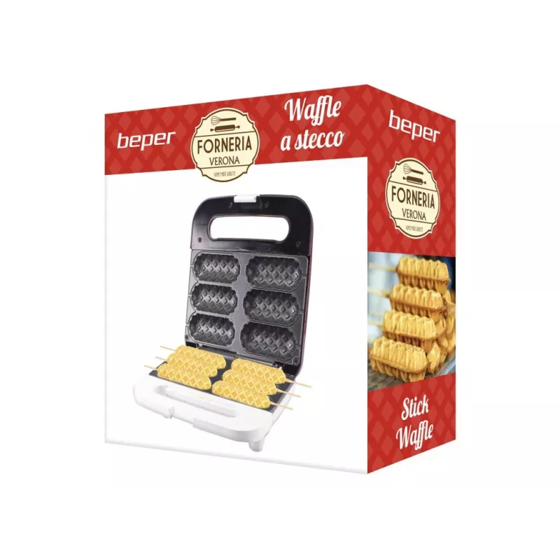 Beper P101CUD100 Party Line Macchina per stick di waffle, 6 waffle