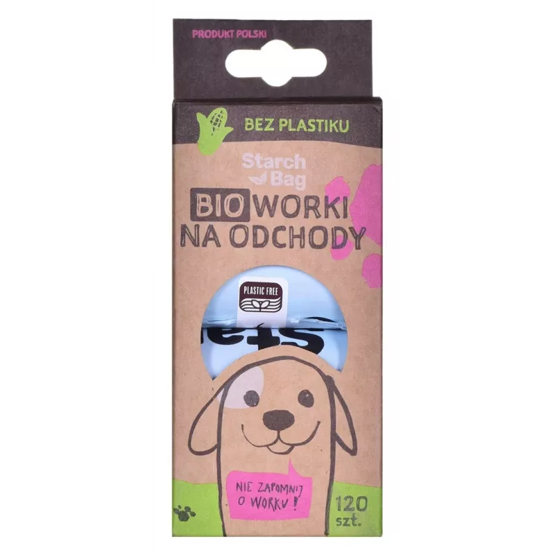 STARCH BAG - Sacchetti per deiezioni canine - 8 x 15
