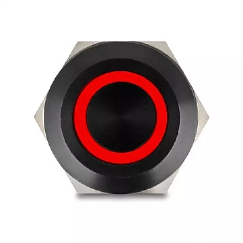 Pulsante da pannello DELOCK 22015 22 mm, 12 V, 5 terminali a saldare