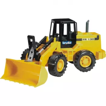 Pala gommata articolata BRUDER FR 130, costruzione in ABS, nero, per bambini da 3 anni