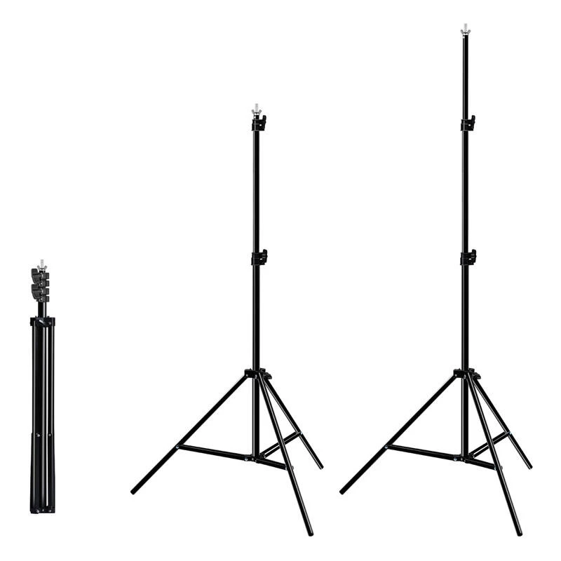 Set treppiedi per sfondo Puluz PKT5204 2×2 m con 3 sfondi – set supporti per sfondo da studio