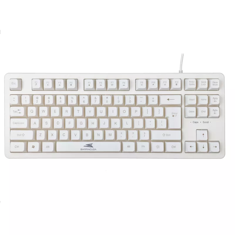 Baracuda Krill tastiera gaming a membrana bianca KRILL-W, US, USB