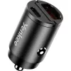 Caricabatterie da auto YENKEE CAR 02 Power Delivery 30W con porte USB-A e USB-C