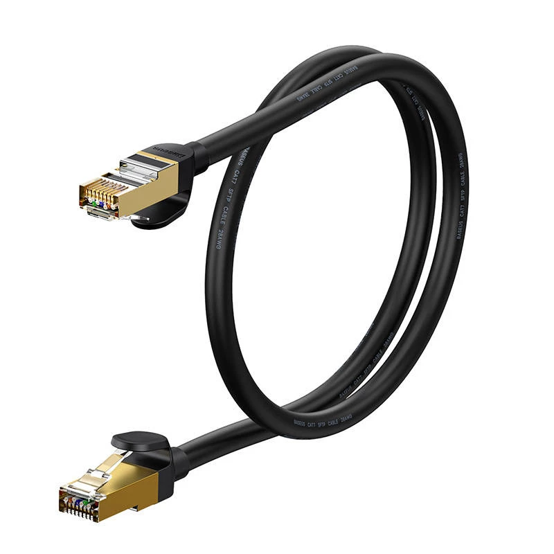 Cavo di rete Baseus Ethernet RJ45, 10Gbps, 1m (nero)