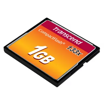 Transcend - Scheda di memoria flash - 1GB - 133x - CompactFlash Card (TS1GCF133)
