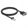 DeLOCK 64351 cavo CAN Bus spina RJ45 a spina D-Sub a 9 pin, Cat.5e STP, 1 m, nero