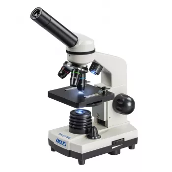 Microscopio composto ottico Deltaoptical DO-3210 – monoculare, 3 obiettivi acromatici, illuminazione LED, 40–400×, testa girevole inclinata a 45°
