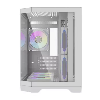 Darflash FT418 case per computer + 6 ventole aRGB (bianco)