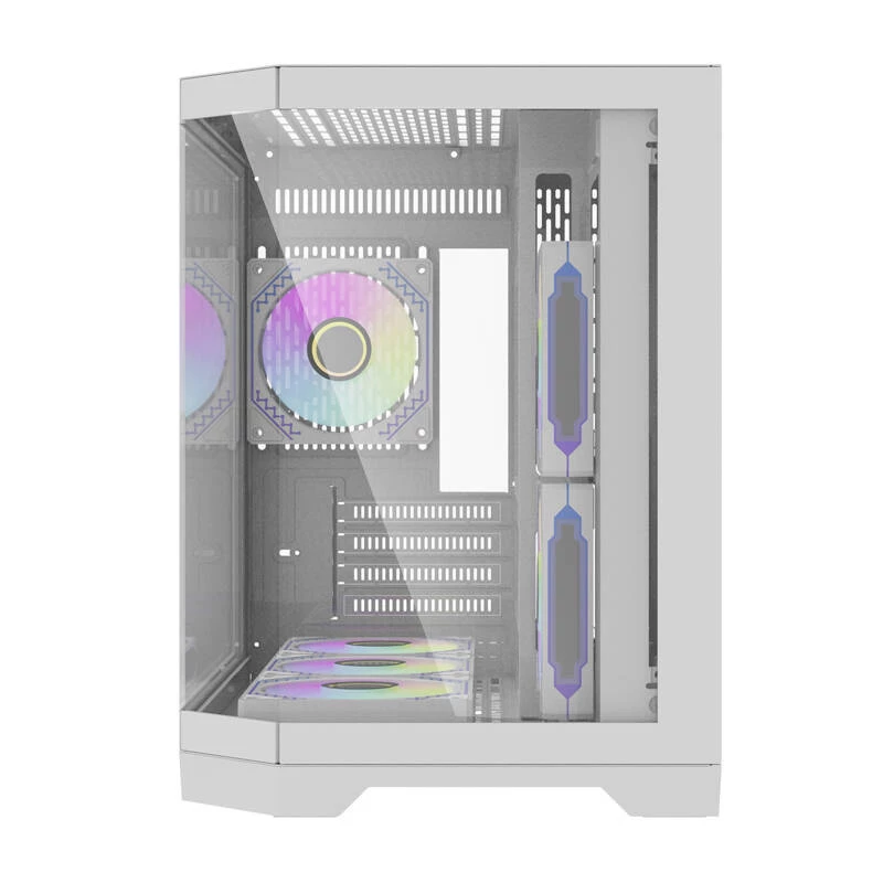 Darflash FT418 case per computer + 6 ventole aRGB (bianco)