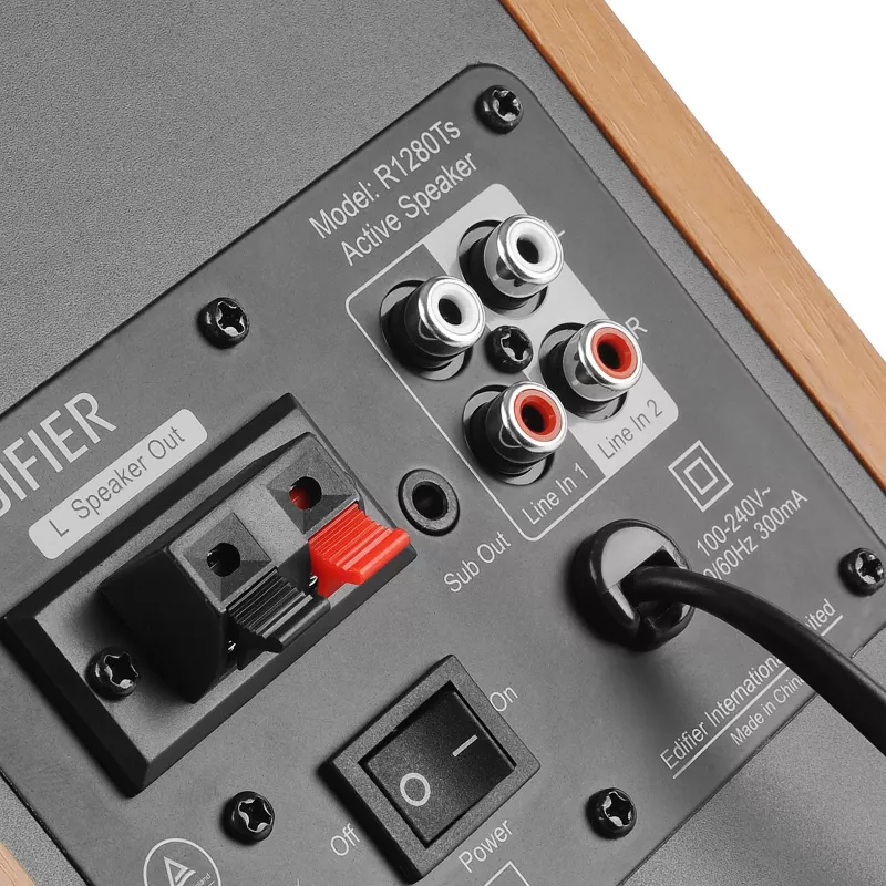 Edifier Studio R1280Ts 2.0 legno/argento Retail