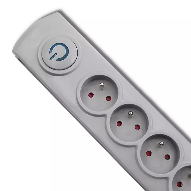 Protezione da sovratensione Qoltec 50272 grigio 5 prese AC 230V 3m