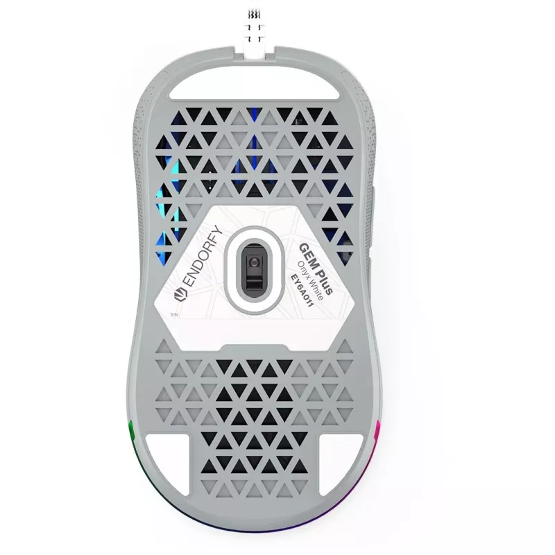 ENDORFY GEM Plus Onyx White mouse gaming per destrimani USB Type-C ottico 19000 DPI