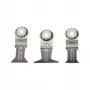 FEIN E-Cut Combo Starlock WOOD & METAL set lame per sega 35222967100, 3 lame a immersione (Long-Life 50 x 35 mm e 50 x 65 mm, Universal 55 x 44 mm), attacco Starlock