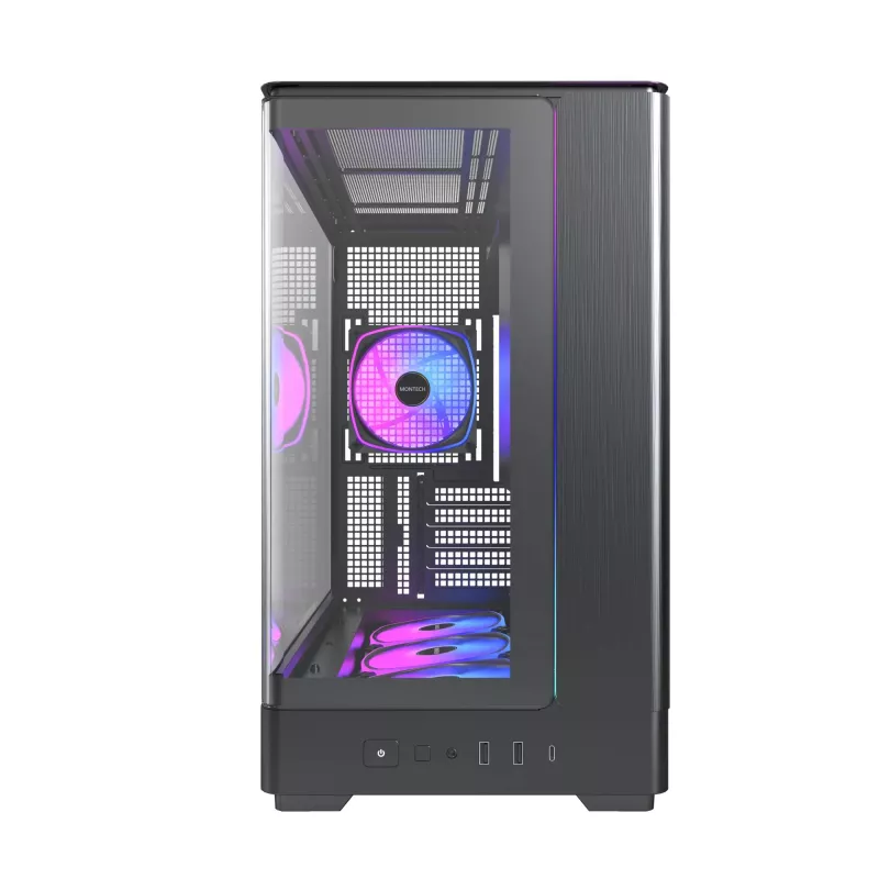 Case PC Montech KING 15 PRO nero — midi tower per micro ATX / Mini-ITX