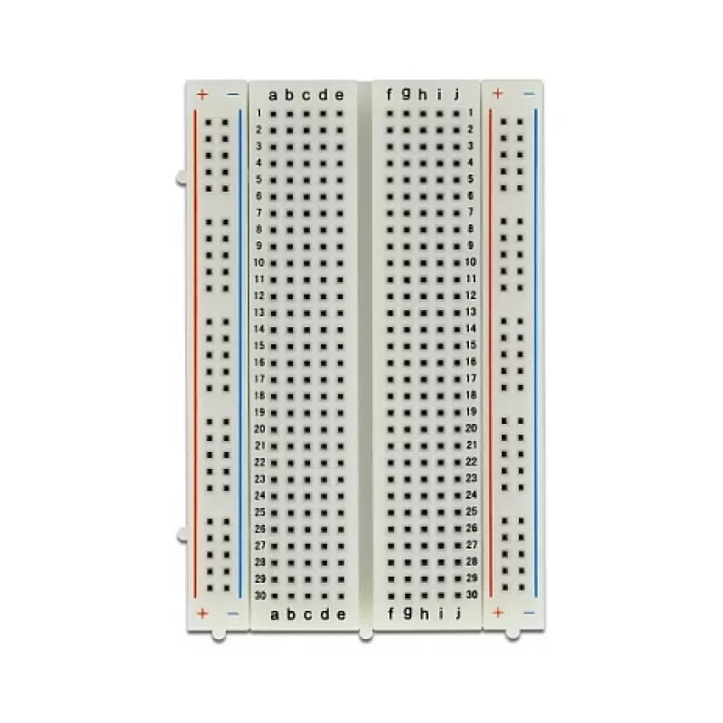 Breadboard DELOCK 18315 — plastica bianca, 54 × 84 × 9 mm