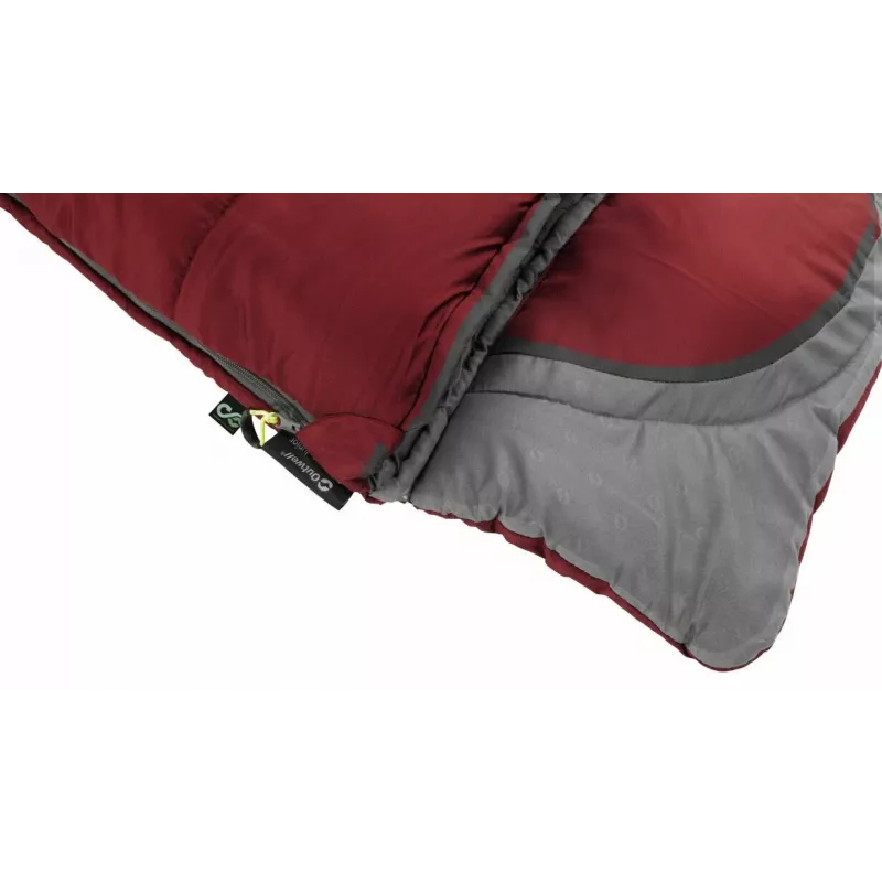 Sacco a pelo Outwell Contour Junior rettangolare poliestere 170 cm x 70 cm, rosso