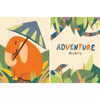 Set da pittura Ravensburger CreArt Hello Baby Safari — set da pittura per principianti per neonati e bambini piccoli