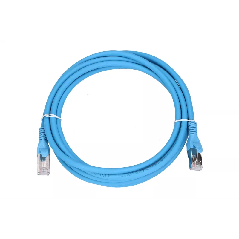Cavo di rete Extralink cavo patch LAN Cat.6A RJ-45 Cat6a 3m blu