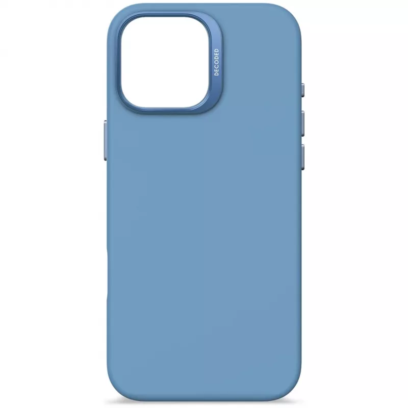 Decoded D25IPO16PMBCS9AE AntiMicrobial cover posteriore in silicone per iPhone 16 Pro Max, azzurra