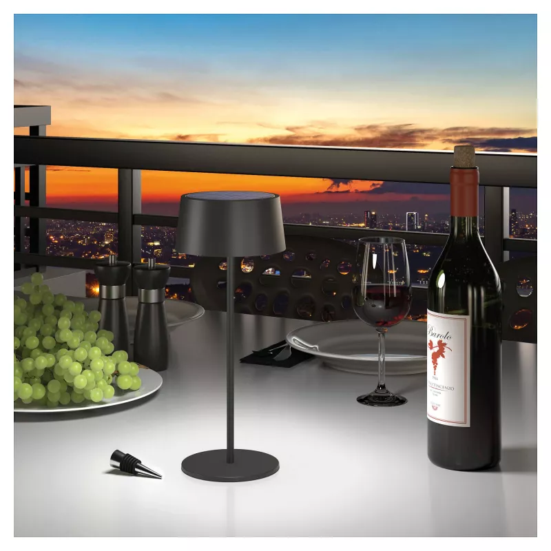 Lampada da tavolo LED RealPower TableLight 300 4W nero solare