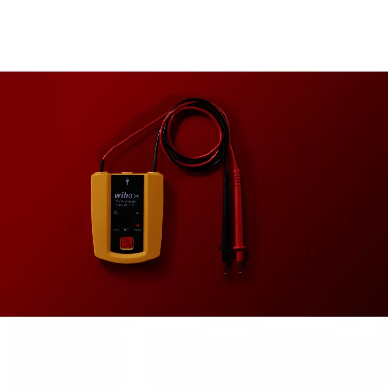 Tester di continuità 45222, fino a 400 V AC, CAT II, strumento di misura giallo/nero