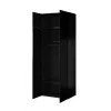 Armadio cama meble PAFOS 2D BASE 90×55,5×45 cm nero opaco, struttura a 2 ante