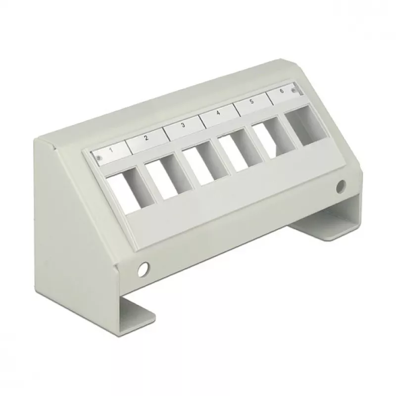 Patch panel DeLOCK 86218 grigio 65mm x 49mm x 130mm