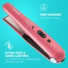 Piastra per capelli in ceramica senza fili Revamp ST-1700PK-EB — compatta rosa