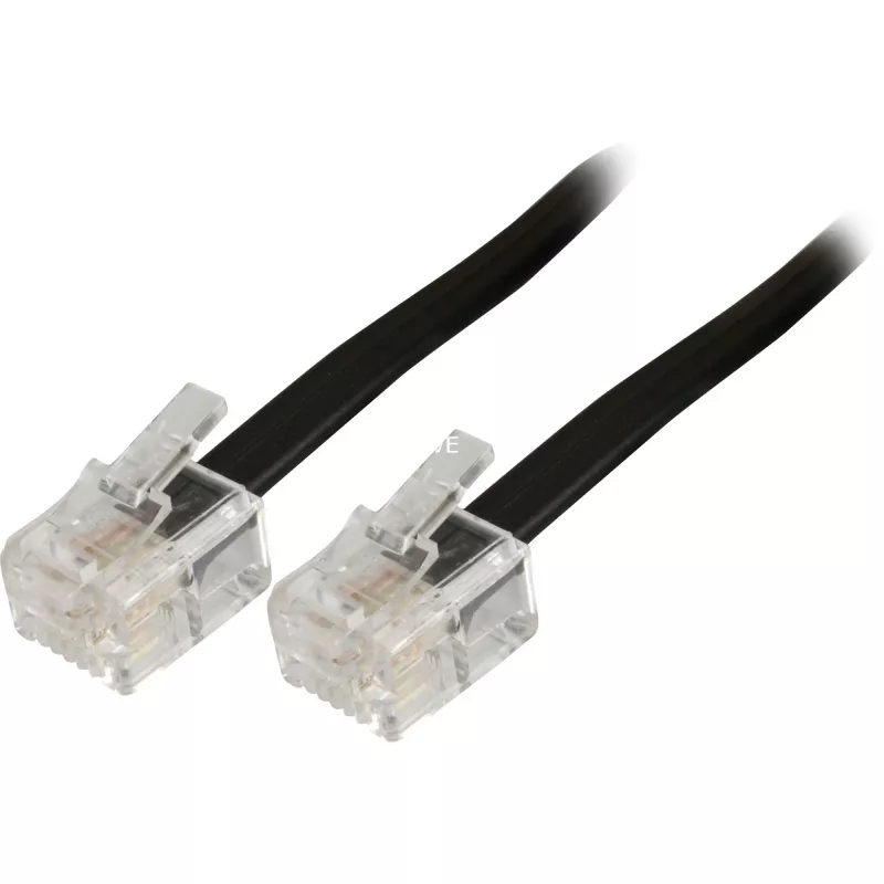Cavo telefonico modulare Goobay 50317 RJ-11 RJ-11 3 m nero