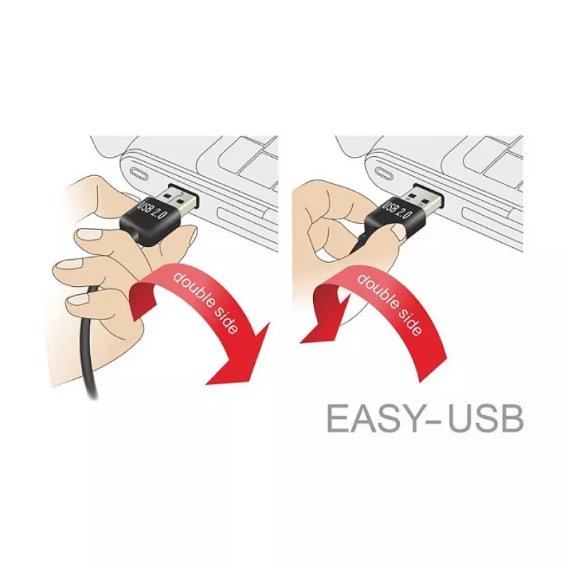 Cavo USB DeLOCK 83853 USB 2.0 2 m USB A Micro-USB B nero