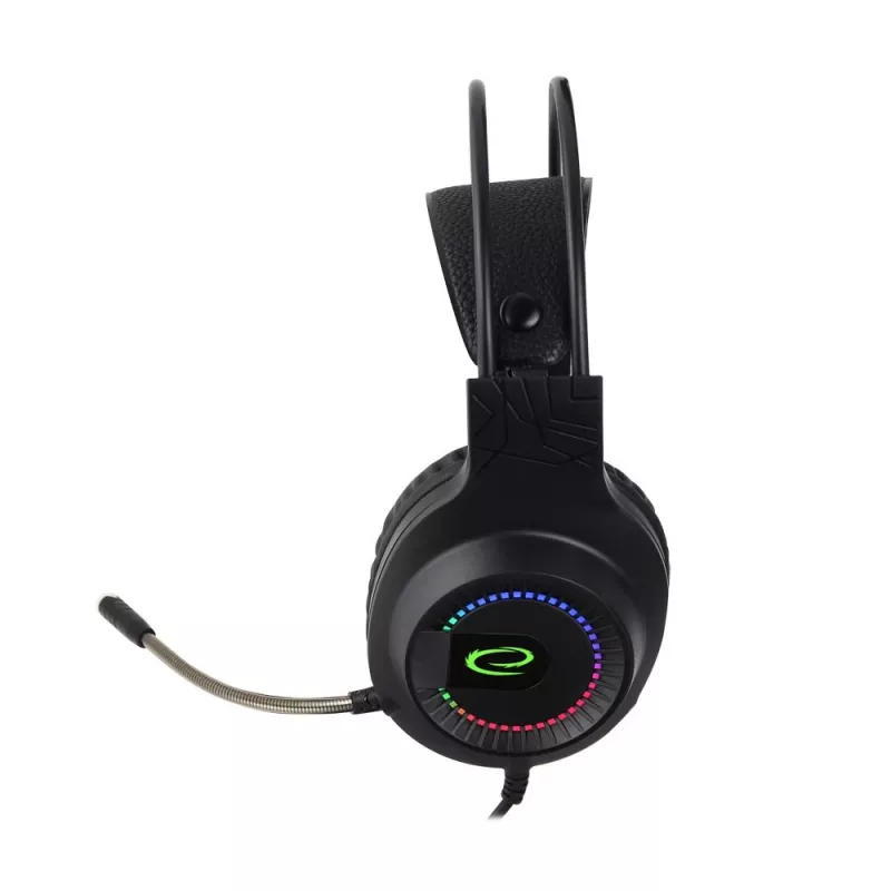 Esperanza EGH7100 Courser cuffie gaming con microfono, surround virtuale 7.1, USB 2.0, controllo del volume, nere