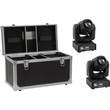Set faretto LED EUROLITE TMH-17 2x con valigetta – kit illuminazione LED professionale, 2 proiettori, valigetta