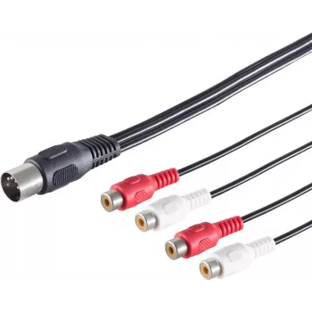 Adattatore cavo ShiverPeaks connettore a diodi 10231 5 poli su 4 RCA, 0,20 m