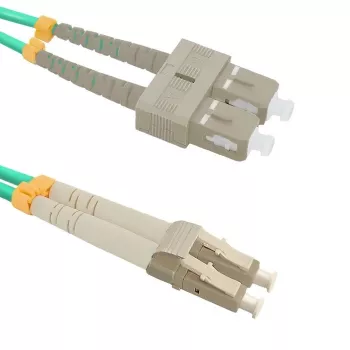 Cavo in fibra ottica Qoltec 54348 1 m LC SC verde