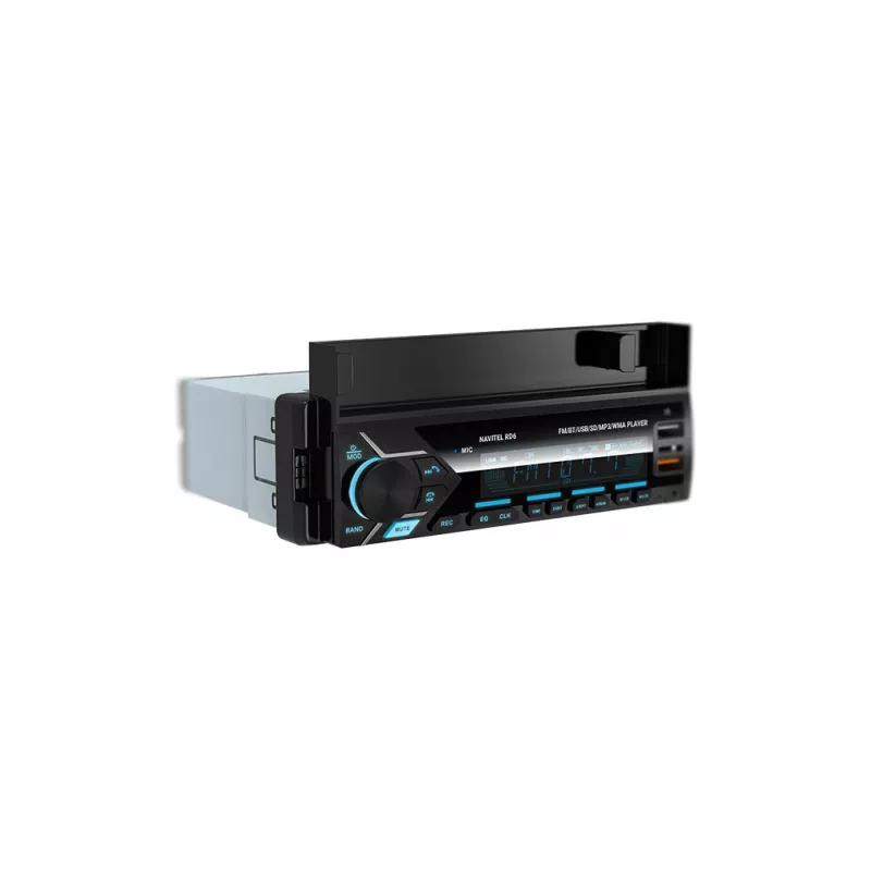 Ricevitore multimediale digitale per auto Navitel RD6 — lettore audio 4x45 W, riproduzione da fonti digitali ed esterne, installazione Single-DIN
