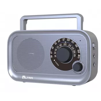 Radio FM/AM portatile Eltra HANIA grigio, design compatto, a batteria