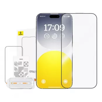 Vetro temperato Baseus Crystalline antigraffio iPhone 15 Plus