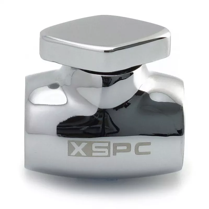 Valvola a sfera XSPC G1/4 ottone argento cromato per sistemi di raffreddamento a liquido