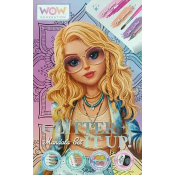 Set creativo da colorare per bambini Euroswan WOW00084 — kit mandala glitter per bambini