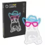 Neon Lights MANTA SNL114MT bulldog con occhiali insegna neon