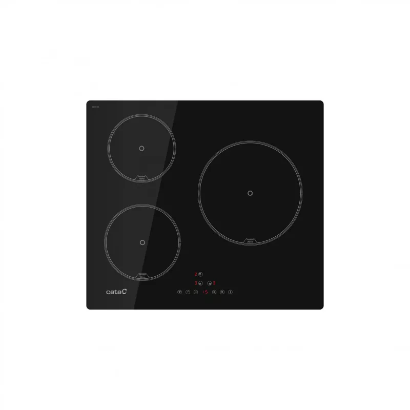 Piano cottura CATA | IB 6403E2 BK | induzione | numero zone di cottura 3 | touch | timer | nero