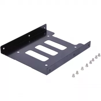 Staffa di montaggio ultron interna 1x2.5 SSD/HDD metallo nero (377213)