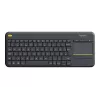 Logitech Wireless Touch Keyboard K400 Plus - tastiera - wireless - 2.4 GHz - svizzera - nero