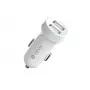Caricabatterie da auto Devia Smart Series Lightning 5V 3,1A Dual USB bianco