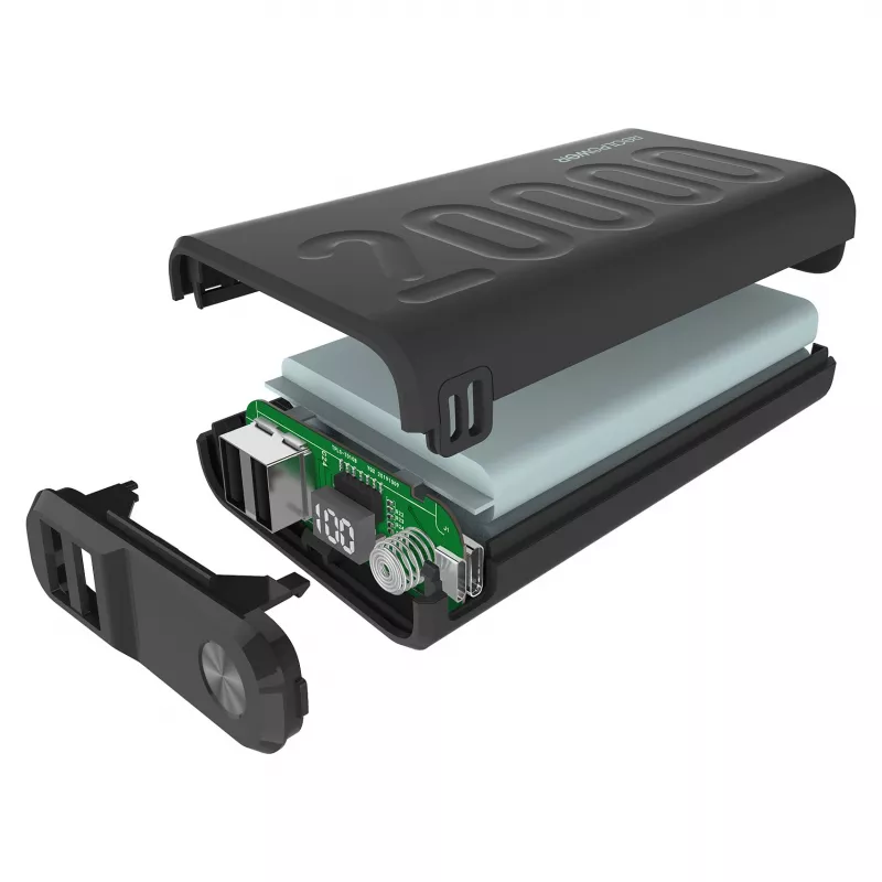 Powerbank RealPower PB-20000 PD nero (323369)