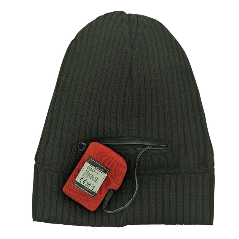 Cappello riscaldato Glovii GC2B con batteria ricaricabile – poliestere nero