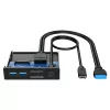 Graugear hub USB + lettore di schede multi pannello frontale, Type-C USB retail (G-MP01CR)