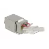 Delock 86404 modulo Keystone RJ45 Secure Cat.6 a LSA, bianco